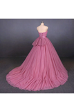 Robes de mariée princesse robe de bal bustier avec de la dentelle, robes de Quinceanera