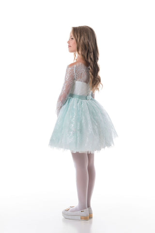 2024 Flower Girl Dresses A Line Bateau à manches longues en dentelle Short / Mini