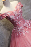 Hors de l'épaule longue robe de bal dentelle princesse robes de bal robes de Quinceanera