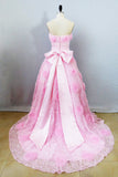 2024 Belle robe de mariage robes Une ligne robe de bal rose