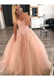 Robe boule sans manches chérie sol longueur appliques robes de tulle