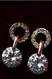 Boucles d&#39;oreilles Zircon exquis / Plaqué Ladies