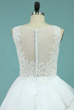 2024 New Arrival Robes de mariée Straps A Line Organza With Applique