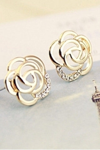 Rose boucle d&#39;oreille